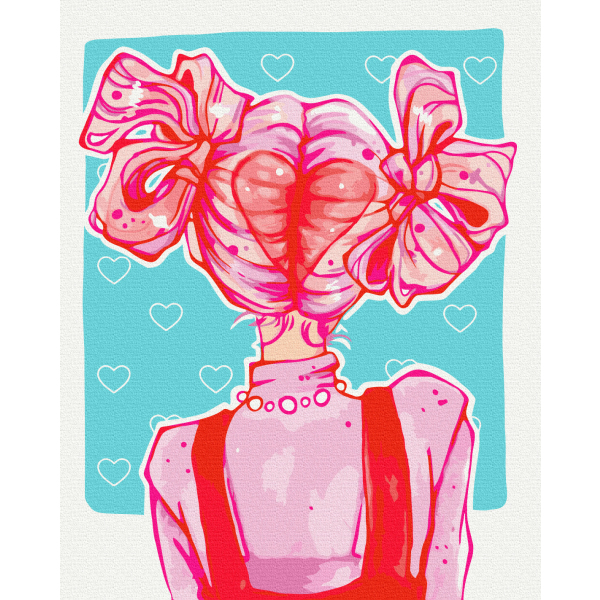 Картина по номерам Люди на картинах - Pink look @ nila_art_art