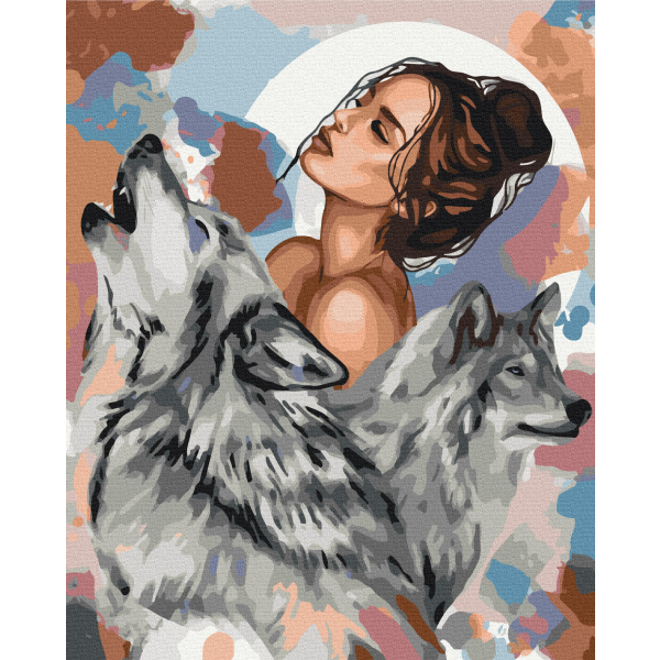 Картина по номерам Авторські колекції - Вовчиці © Ольга Бочулинська