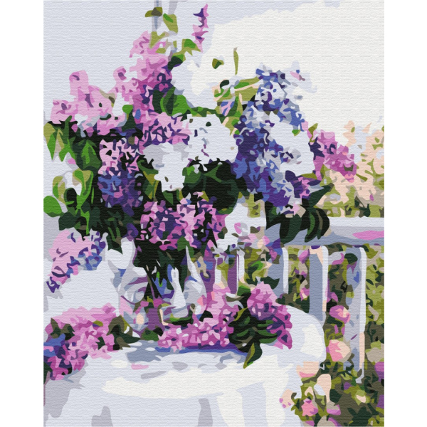 Картина по номерам Квіти - Бузок