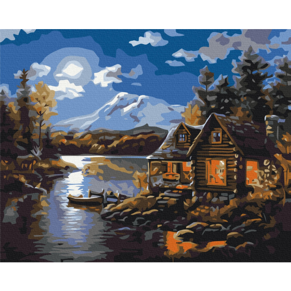 Картина по номерам Природа - Дом лесника