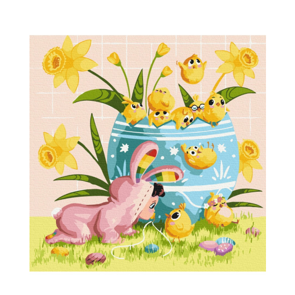 Картина по номерам Тварини, птахи та риби - Великоднє полювання © artdi.ua