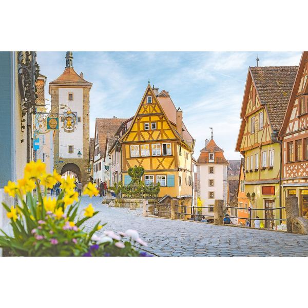 Алмазна мозаїка 40х50 - Яркий день в городке