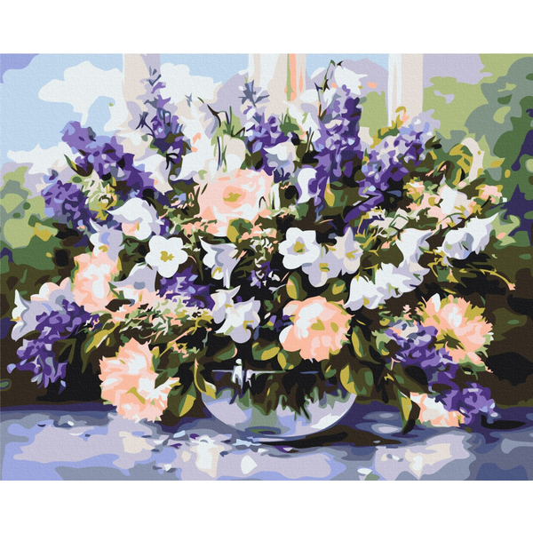 Картина по номерам Преміум картини - Весняний букет
