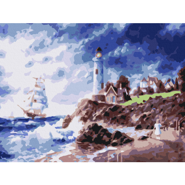 Картина по номерам Преміум картини - Маяк на острові