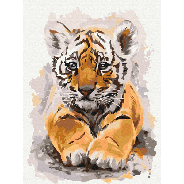 Картина по номерам Преміум картини - Миле тигренятко