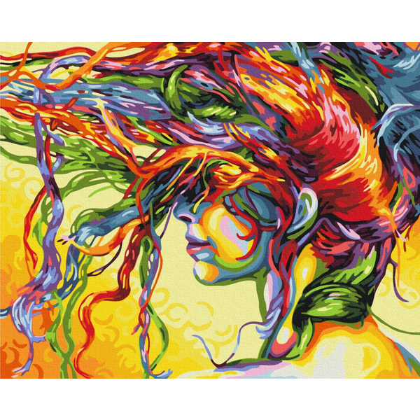 Картина по номерам Преміум картини - Дівчина. Aрт