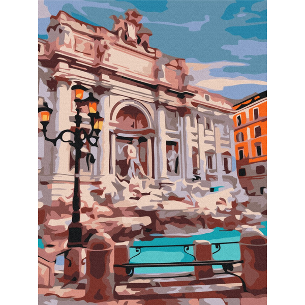 Картина по номерам Преміум картини - Фонтан Ді Треві Рим