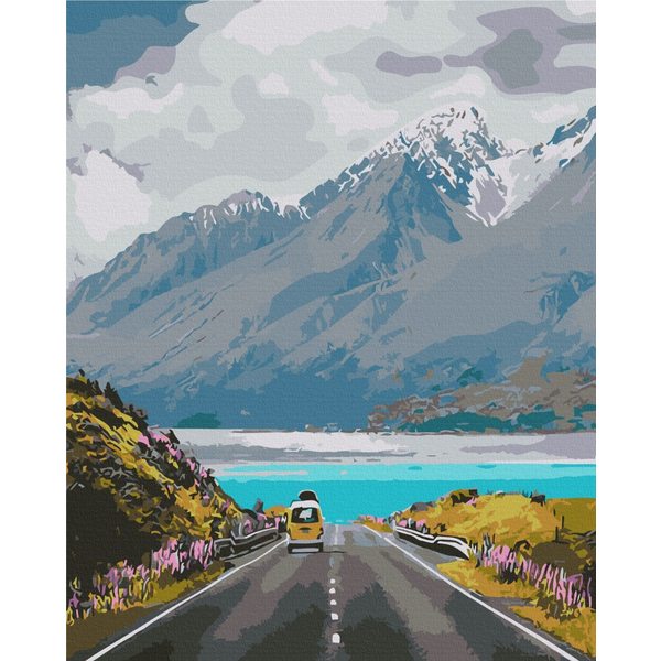 Картина по номерам Преміум картини - Мандрівка в гори