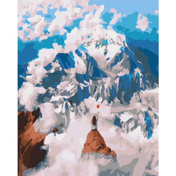 Картина по номерам Преміум картини - На вершині світу