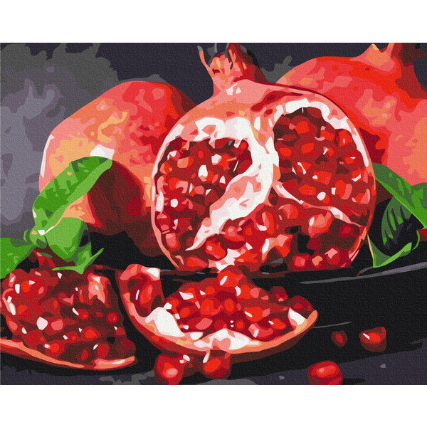 Картина по номерам Преміум картини - Смачний гранат
