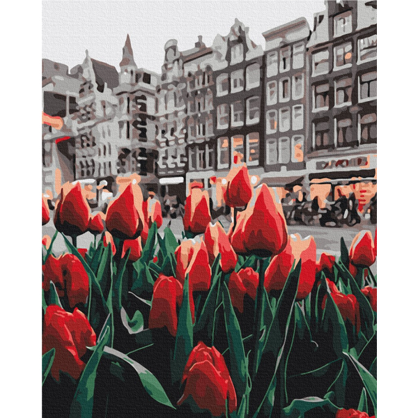 Картина по номерам Преміум картини - Тюльпани Амстердаму