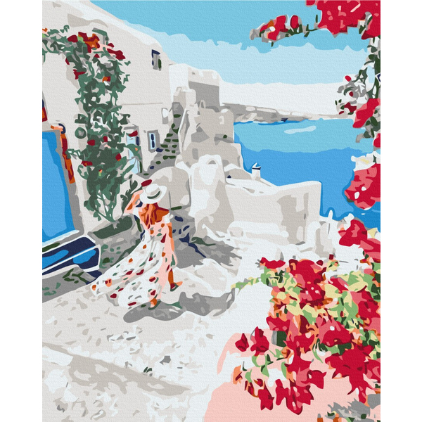 Картина по номерам Преміум картини - Квітуча Греція