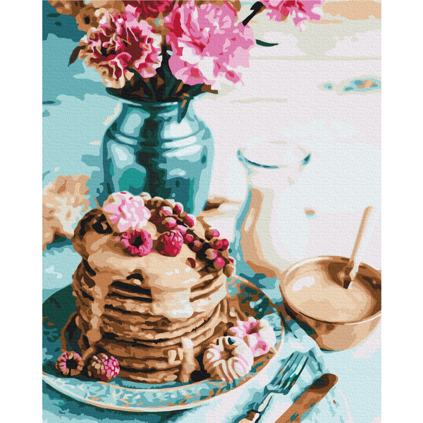 Картина по номерам Преміум картини - Панкейки на сніданок