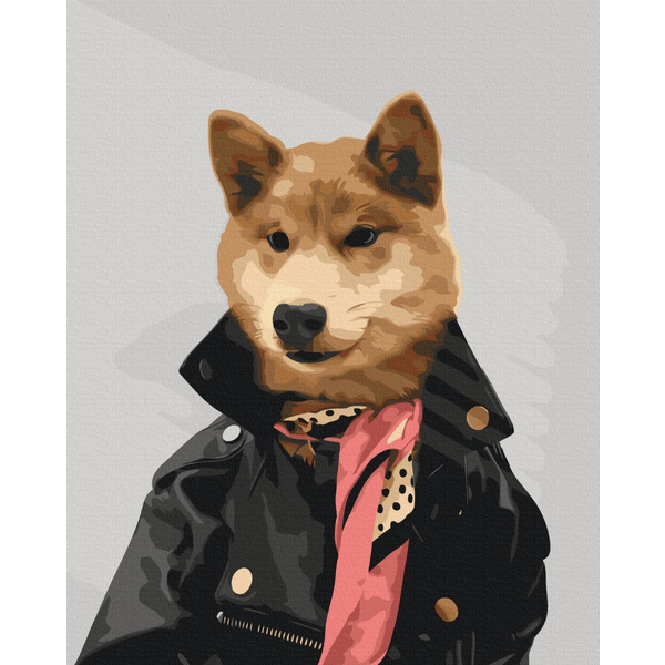 Картина по номерам Преміум картини - Стильний собака @rocky.and.rudy