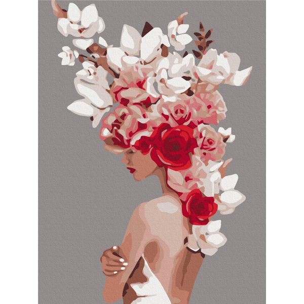 Картина по номерам Преміум картини - Квіткова тіара