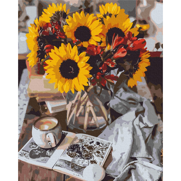 Картина по номерам Преміум картини - Затишний осінній букет