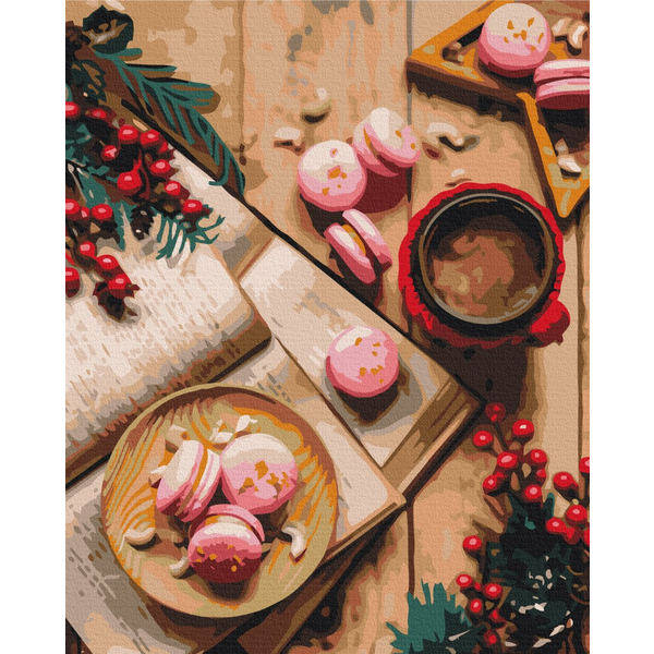 Картина по номерам Преміум картини - Десерт на Різдво
