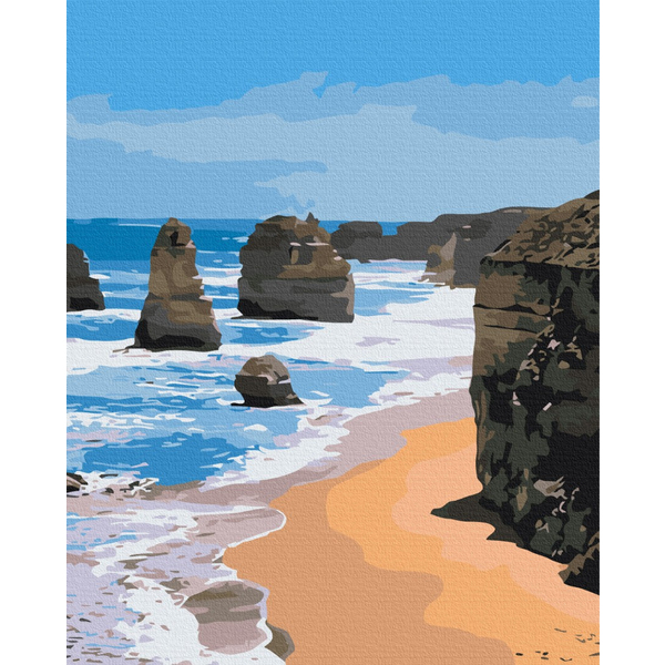 Картина по номерам Преміум картини - Морські скелі