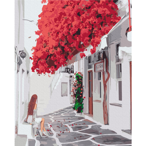 Картина по номерам Преміум картини - Яскрава Бугенвилія