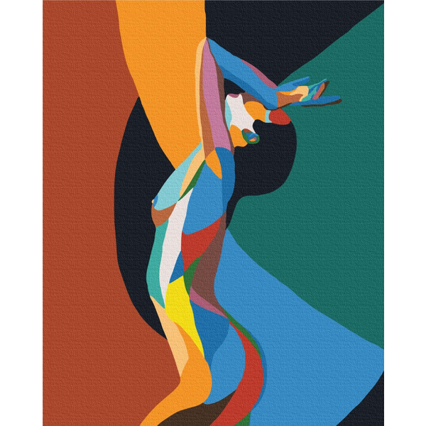 Картина по номерам Преміум картини - Веселковий нюд