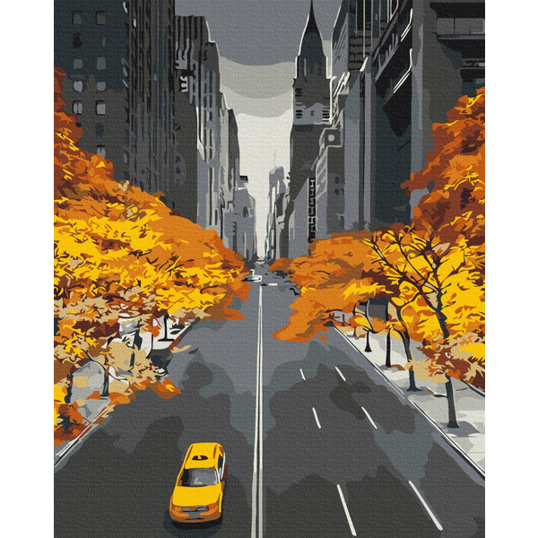 Картина по номерам Преміум картини - Нью-Йоркське золото