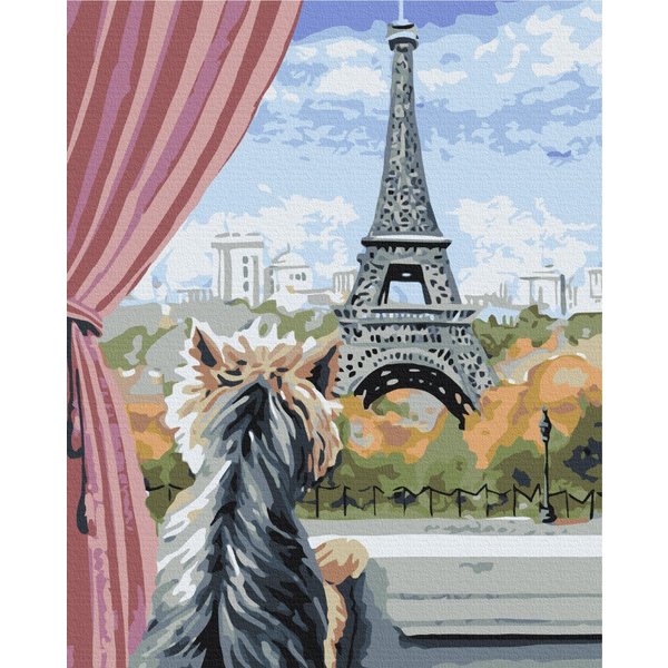 Картина по номерам Преміум картини - Париж з вікна