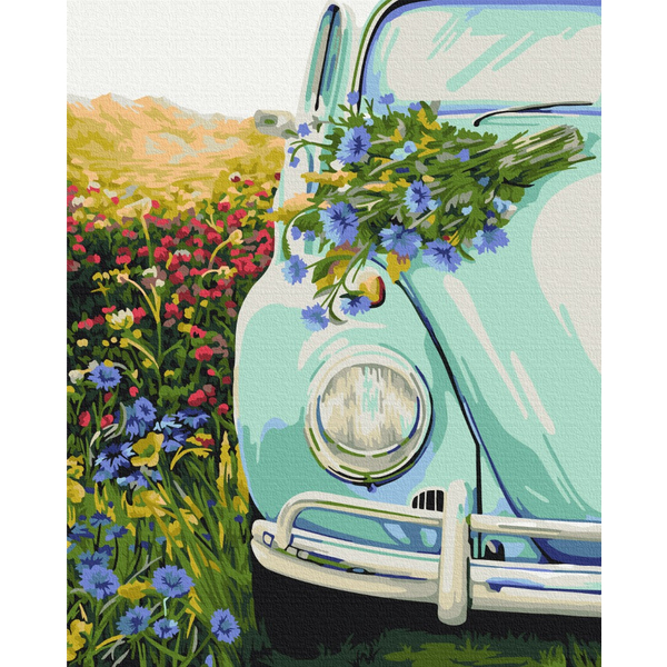 Картина по номерам Преміум картини - Ретро в полі