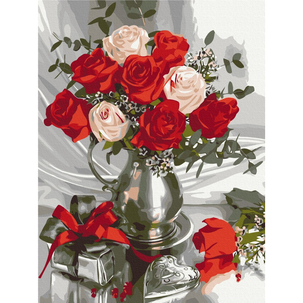 Картина по номерам Преміум картини - Подаренные розы