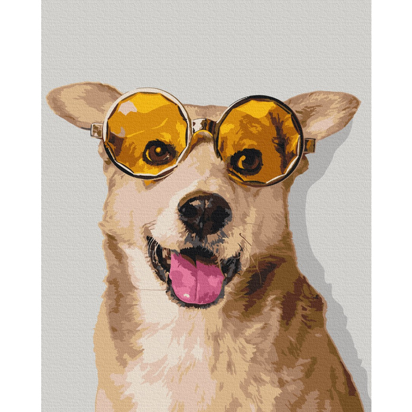 Картина по номерам Преміум картини - Коргі-хіпстер