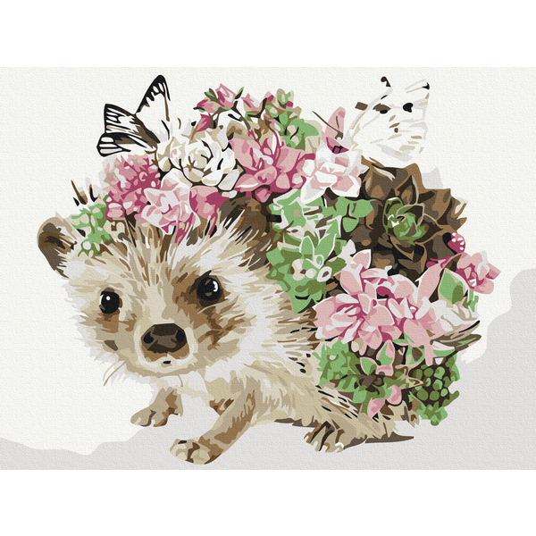 Картина по номерам Преміум картини - Весняний їжачок