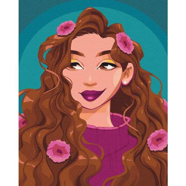 Картина по номерам Преміум картини - Непокірна принцеса