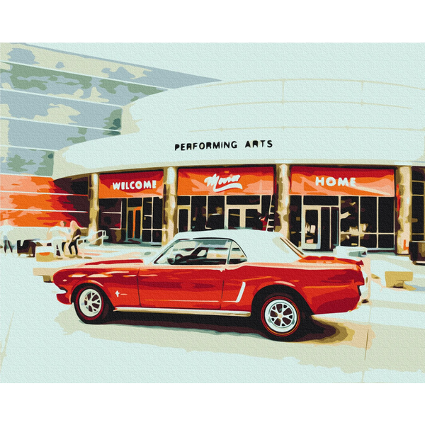 Картина по номерам Преміум картини - Ретро на вулицях міста