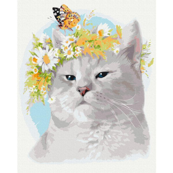Картина по номерам Преміум картини - Котячий настрій