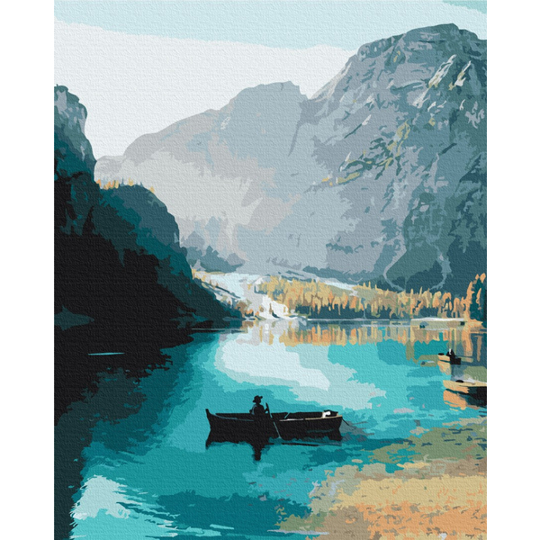 Картина по номерам Преміум картини - Прогулянка у човні