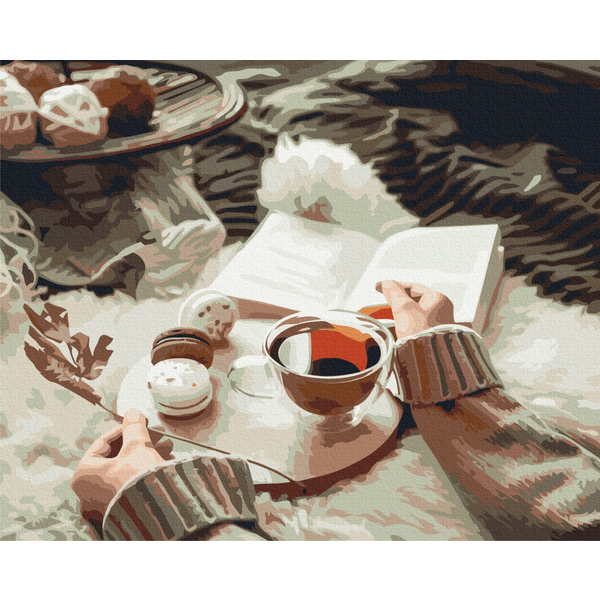 Картина по номерам Преміум картини - Затишне чаювання
