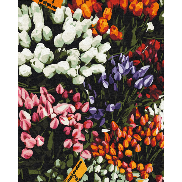 Картина по номерам Преміум картини - Ярмарка тюльпанів