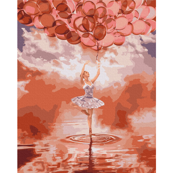 Картина по номерам Преміум картини - Балерина на заході