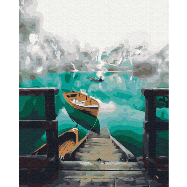 Картина по номерам Преміум картини - Пейзаж в тумані