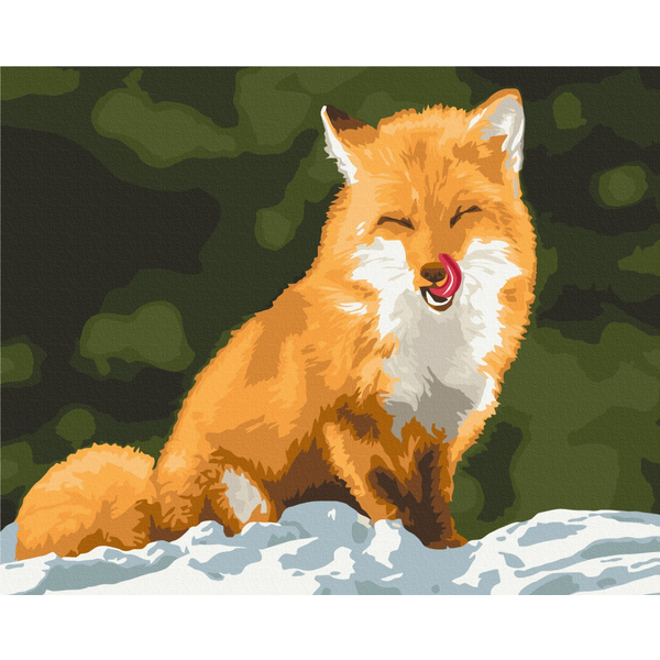 Картина по номерам Преміум картини - Лисичка-сестричка