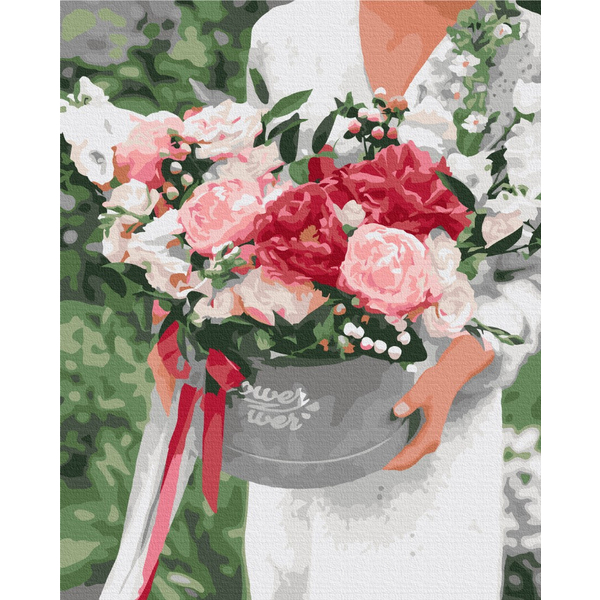 Картина по номерам Преміум картини - Квіти в подарунок