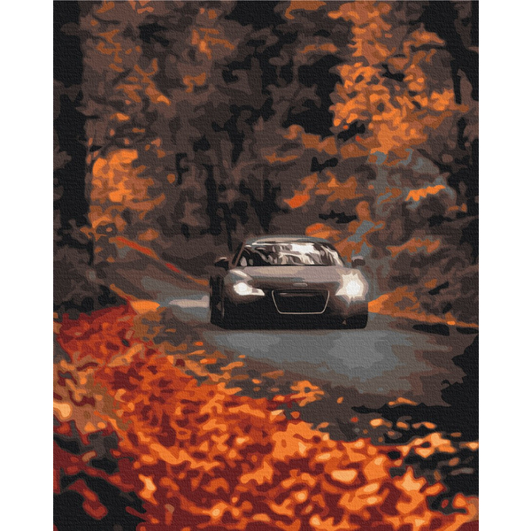 Картина по номерам Преміум картини - Осіння дорога