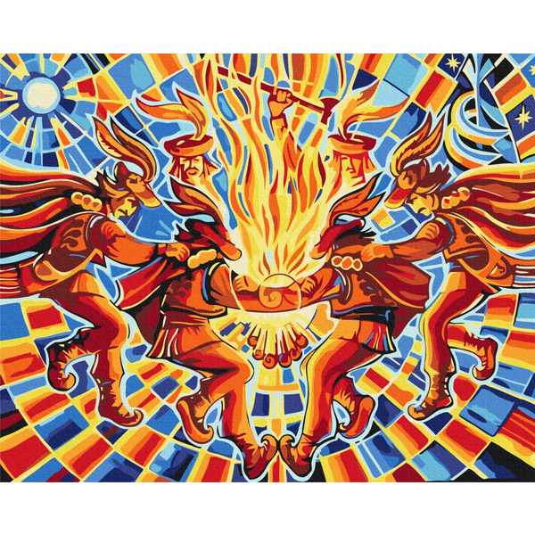 Картина по номерам Преміум картини - Танок «Аркан» © Oleg Loburak