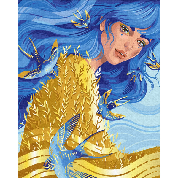 Картина по номерам Преміум картини - Вона — Україна © Поліна Скурихіна