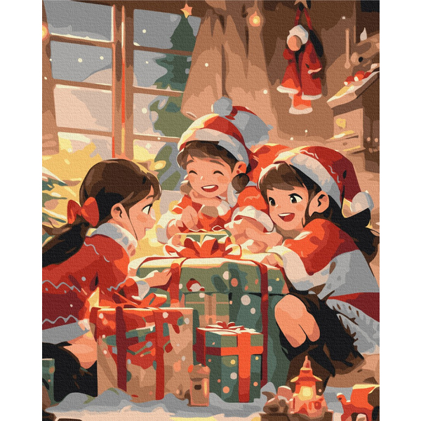 Картина по номерам Преміум картини - Дитяча радість