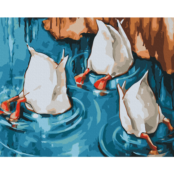 Картина по номерам Преміум картини - Гусячі лапки © ANNART