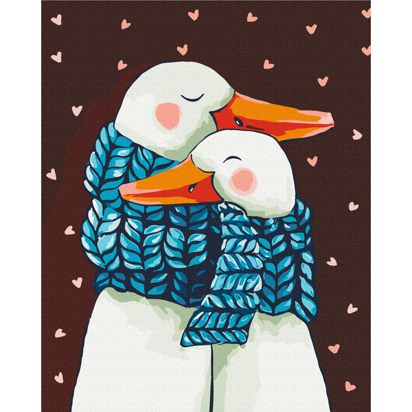 Картина по номерам Преміум картини - Зігріваючі обійми © ANNART