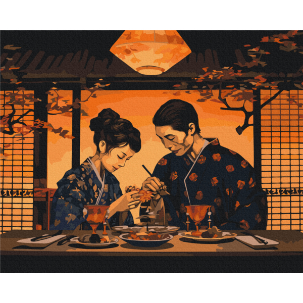 Картина по номерам Преміум картини - Гармонія сходу