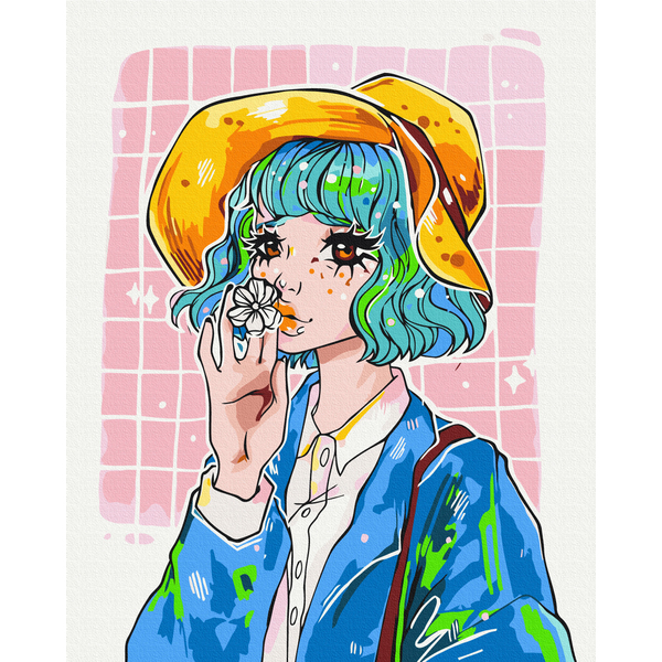 Картина по номерам Преміум картини - Мрійниця @ nila_art_ar