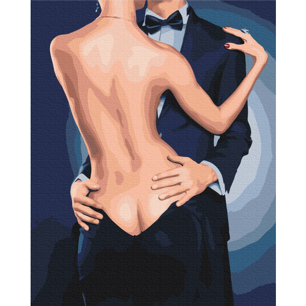 Картина по номерам Преміум картини - Обійми джентельмена