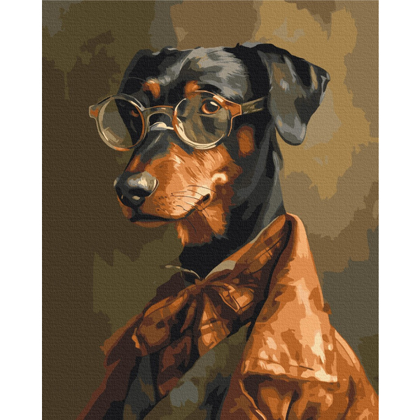 Картина по номерам Преміум картини - Четвероногий джентльмен